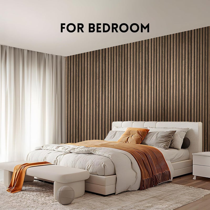 RITOLLO Wood Panels for Wall 4.92"×7.68" Acoustic Panels for Interior Wall Decor, 3D Wood Slat Wall Panel/Fluted Sound Absorbing Panel - 7 Color Samples 7 Pack - Image 3